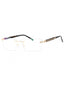 C03 - Shiny Gold/Black / Clear Lens