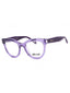 06LA - Shiny Transparent Purple / Clear demo lens