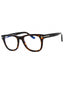 052 - dark havana/clear/blue-light block lens