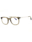 096 - shiny dark green/clear/blue-light block lens