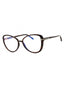 052 - dark havana/clear/blue-light block lens