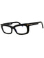 001 - shiny black/clear/blue-light block lens