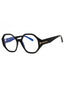 001 - shiny black/Clear/Blue-light block lens