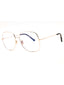 028 - shiny rose gold/clear/blue-light block lens