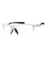 101 - WHITE/BLACK W/ CLEAR LENS