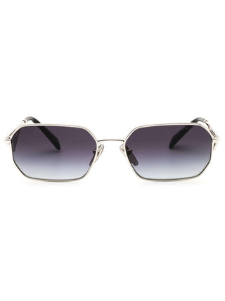Prada 0PR A51S Metal Oval Unisex's Sunglasses with gradient lenses and metal frames.