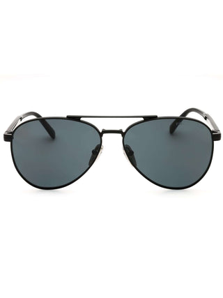 Prada 0PR A58S  Metal  Aviator Men's Sunglasses in black with dark lenses, stylish and authentic eyewear.