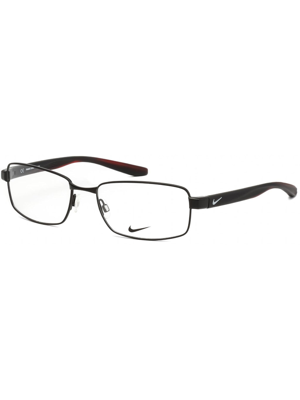 NWT Nike 8195 Brushed Gunmetal Rectangle 58mm Eyeglasses Nike NIKE 8195 050 Brushed Gunmetal 58mm Eyeglasses New  main image 2