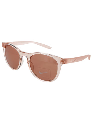 Nike Horizon Ascent sunglasses featuring a sleek black plastic frame and dark tinted lenses for a sporty look.