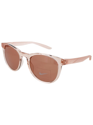 Nike Horizon Ascent sunglasses featuring a sleek black plastic frame and dark tinted lenses for a sporty look.