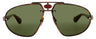 DBT/AG - DEMI-BLONDE TORTOISE/ANTIQUE GOLD - GREEN TINT