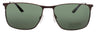 2100 - MATTE RED - DARK GREEN POLARIZED