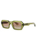 9535 - GREEN DARK TRANSPARENT - BROWN GRADIENT
