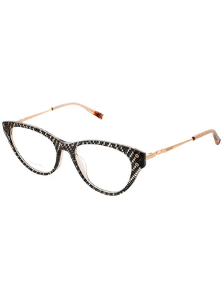 Missoni Mis 0044 eyeglasses featuring a stylish multicolored acetate frame with a signature zigzag pattern.