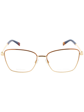 Missoni Mis 0099 sunglasses featuring a bold, multicolored zigzag patterned acetate frame and dark tinted lenses.