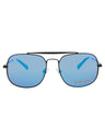 MTBLK - MATTE BLACK - BLUE MIRROR