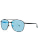 MBLK - MATTE BLACK - BLUE MIRRORED