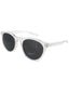 910 - CLEAR/WHITE - DARK GREY