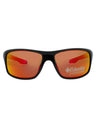 009 - SHINY BLACK & RED - ORANGE MIRROR