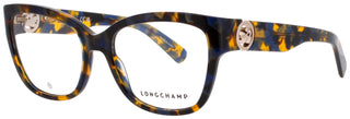 Stylish Longchamp LO2712 women's acetate eyeglasses featuring a chic tortoiseshell design.
