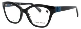 Longchamp LO2721 women's acetate eyeglasses with stylish black frame and designer detailing.