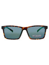 242 - DARK TORTOISE - GREEN MIRROR