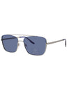 046 - SILVER/BLUE FLAME - SOLID BLUE