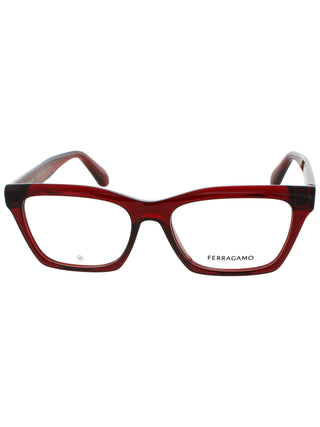 Salvatore Ferragamo SF2986 eyeglasses featuring a sleek black plastic frame with a classic rectangular design.