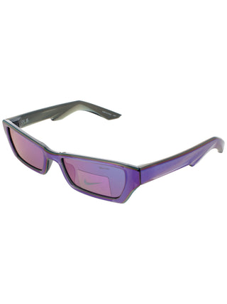 Nike Lucent Boost Ev24051 sunglasses featuring a sleek black plastic frame and dark tinted lenses.