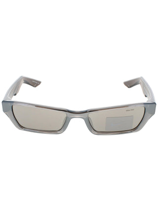 Nike Lucent Boost Ev24051 sunglasses featuring a sleek black plastic frame and dark tinted lenses.