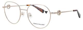 Longchamp metal women's eyeglasses LO2165-N featuring stylish metal frames and designer details.