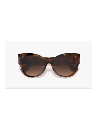 Burberry BE4294 Sunglasses Light Havana / Brown Gradient (S) Women's-AmbrogioShoes