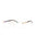 C01 - Shiny Gold/Brown Horn / Clear Lens