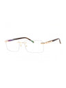 C01 - Shiny Gold/Brown Horn / Clear Lens