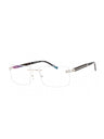 C02 - Shiny Silver/Grey Horn / Clear Lens