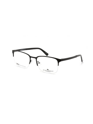 Matte black Chesterfield CH 86XL semi-rimless eyeglasses with clear demo lenses.