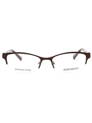 Adensco Ad 200 eyeglasses with a sleek black metal frame and rectangular lenses.