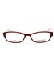 0DS9 00 - Burgundy Pink / Clear Lens