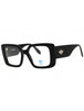 001 - shiny black/clear demo lens
