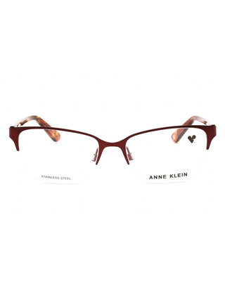 Anne Klein AK5083 women's full-rim eyeglasses with a sleek black frame and silver temple accents.