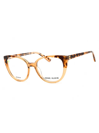 Anne Klein AK5092 eyeglasses with mocha crystal frames and clear demo lenses.