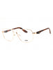 028 - shiny rose gold/Clear demo lens