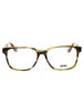 045 - shiny light brown/clear demo lens