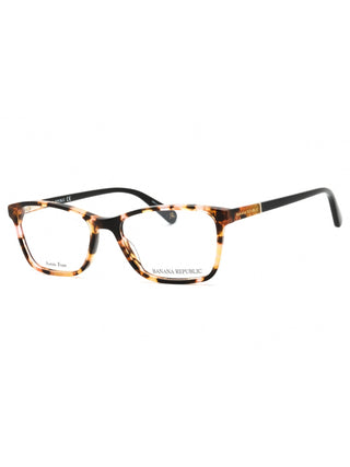 Banana Republic BR 207 eyeglasses, brown havana pink frame, clear demo lens, 50mm size.