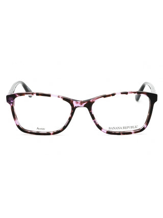 Banana Republic BR 207 eyeglasses with black full-rim frames and silver temple accents.