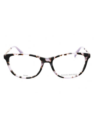 Banana Republic BR 221 oval eyeglasses with a sleek black frame and clear lenses.