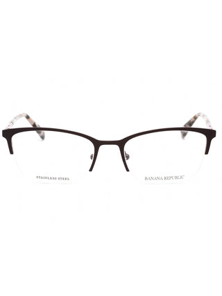 Banana Republic BR 224 eyeglasses with sleek black frames and silver temple accents.