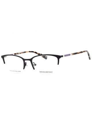 Banana Republic BR 226 burgundy wine eyeglasses with clear demo lenses, 50-18-135 size.