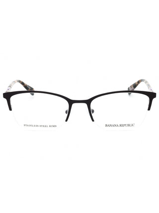 Banana Republic BR 226 women's full-rim rectangular eyeglasses in black acetate.