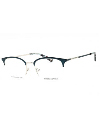 Teal gold Banana Republic BR 229 eyeglasses, 50mm, with clear demo lenses and a sleek metal frame.